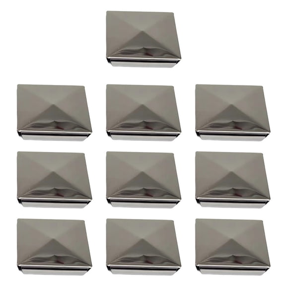 RichLink 10Pcs Fence Post Cover Waterproof Pyramid Column Covers for Decoration Furniture Decking Mailbox Lamp Post Handrail Stair