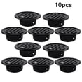 thumbnail image 1 of RichLink 10Pcs Stainless Steel Round Ventilation Cover Air Vent Louver Mesh Hole Wardrobe Shoe Cabinet Furniture Part Dia19 25 29 35 53Mm,Black 19Mm, 1 of 10
