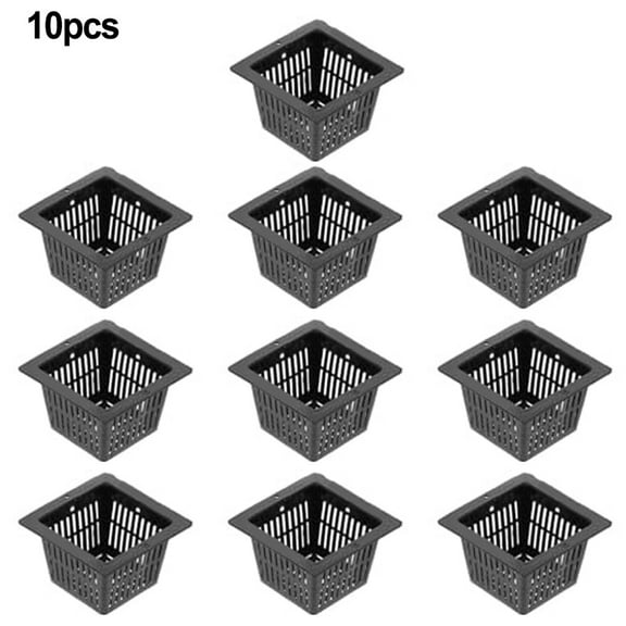 RichLink 10Pcs Water Culture Plant Net Pots - Enhance Growth & Root Health for orchids!,black