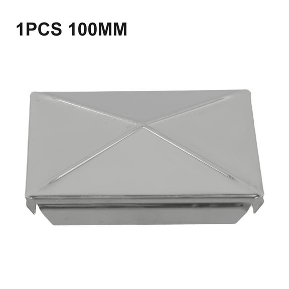 RichLink 1Pc Square Post Cap Stainless Steel To Steel Galvanized Cover Pyramid Shape Cap Home Garden Column Decoration Supplies,1pcs 100mm