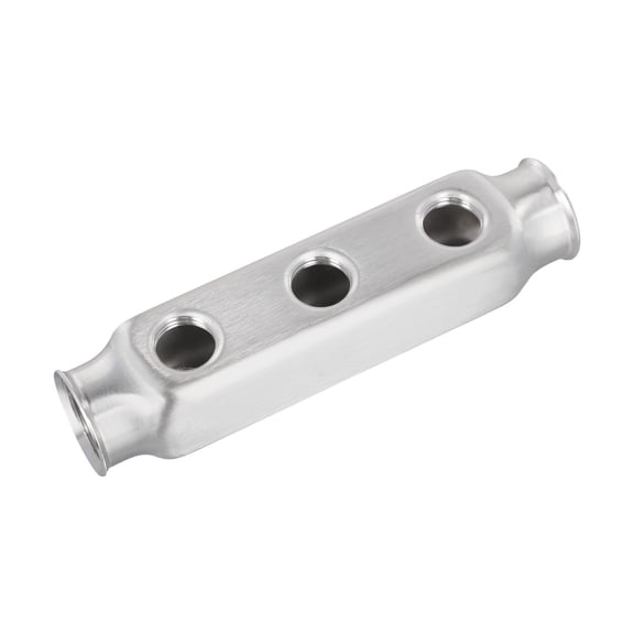 RichLink 1Pc Stainless Steel Splitter Manifold Pipe Bar 2 3 4 5 Way G1 G1/2 Manifold Distributor Connector Underfloor Heating Accessories,3 Way