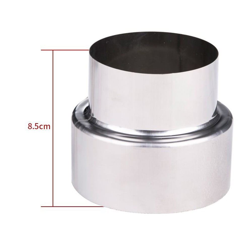 Stove Pipe Extension Reduction Connector Stainless Steel Flue Pipe Reducer Tubing Connector Chimney Adaptor Conversionjoint Mm Mm