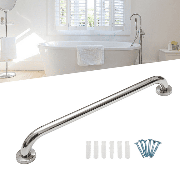 RichLink 20 Inch Anti-Slip Shower Grab Bar, Stainless Steel Bathroom Grab Bar Handle, Shower Balance Bar, Safety Hand Rail Support, Handicap Elderly Senior Assist Bath Handle