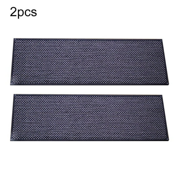RichLink 2Pcs Non-Slip Stair Treads: Washable, Reusable & Customizable for Safety!,Black