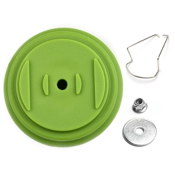RichLink 3-Piece Plastic Cover Set for Grass Trimmers, Garden Power Tools Attachment, Replacement Accessory for Lawn Mower Blades (Green, Black, orange, Red),Green