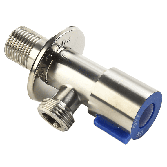 RichLink 304 Stainless Steel Angle Valve，1/2" Universal Water Heater Toilet Water Stop Valve, Toilet Water Heater Water Stop Valve,Blue