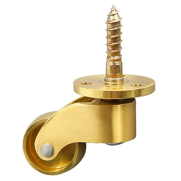 RichLink 360° Brass Caster Silent Bearing Sofa Furniture Tables Metal Heavy Duty Wheel,T4924