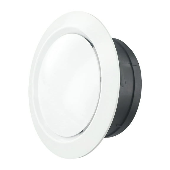 RichLink 75/100/125/150/200Mm Adjustable Air Ventilation Cover Round Ducting Ceiling Wall Hole Air Vent Grille Louver Abs,150Mm