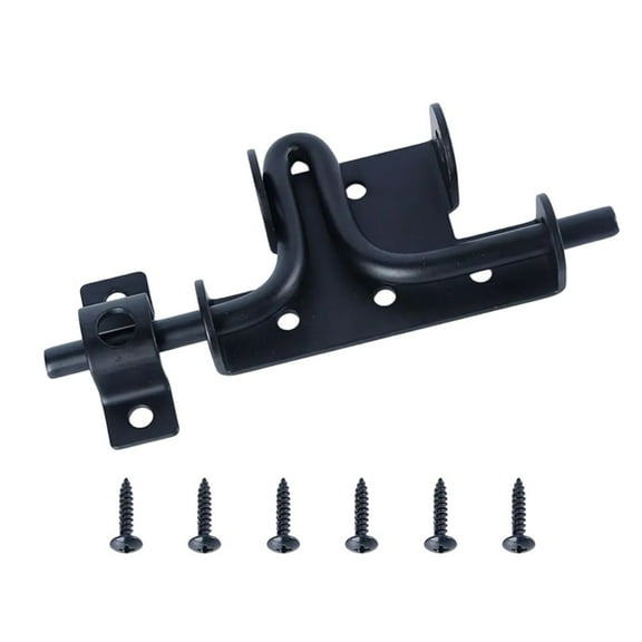 RichLink Black Slide Bolt Lock: Versatile Security for Doors, Gates Shed Door & Cabinets