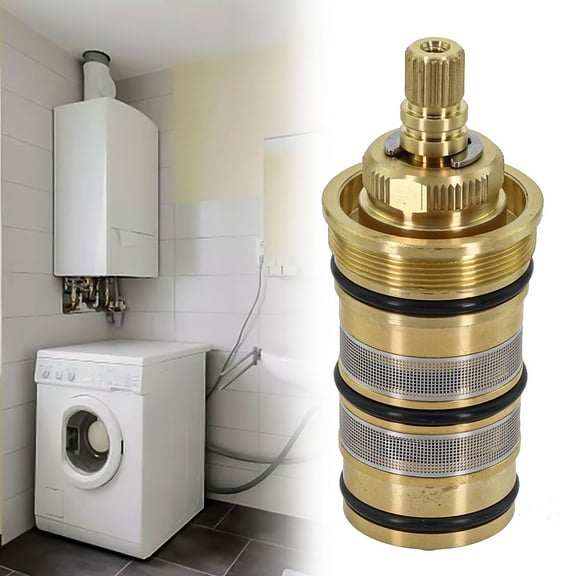 RichLink Brass Replacement Thermostatic Cartridge Shower Mixer Valve Bar Repair Kit Bathroom Water Temperature Control Faucet Cartridges