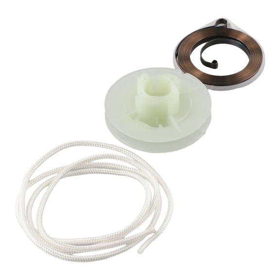RichLink Chainsaw Recoil Starter Kit - Spring, Pull Rope, Rotor Pulley Rope for Chinese 4500 5200 45Cc 52Cc Models - Outdoor Power Equipment Replacement Parts