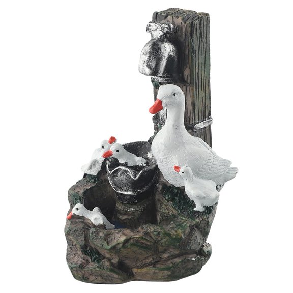 RichLink Charming Solar-Powered Squirrel Garden Sculpture - Perfect Outdoor Decor!,Duck