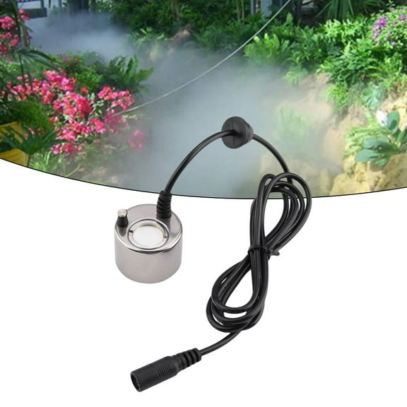 RichLink Dc 24V Fog Maker without Light 38Mm Balcony Garden Waterscape Mist Sprayer Humidifier Clamp Belt Heads Pond Atomizer