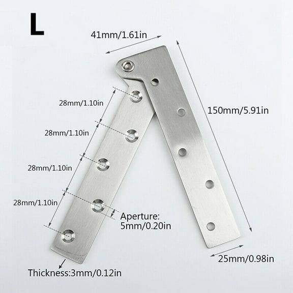 RichLink ~Door Hinge Stainless Steel Hinges ~Side Shaft Window Hinge Rotating ~invisible Door Pivot Hinge Rotary~ Tool Door Hardware,L