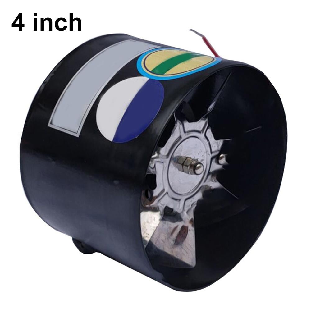 RichLink Efficient 220V Kitchen & Bathroom Exhaust Fan - 4 inch& 6 inch Duct Options!,4-Inch Black
