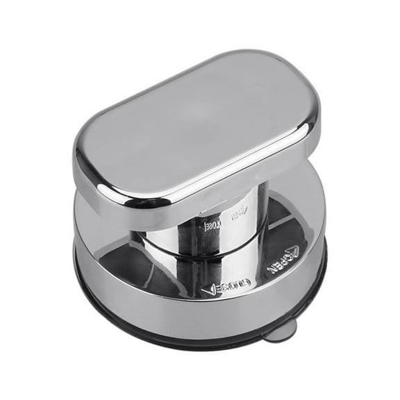 RichLink Grab Handle Grip Puller with Suction Cup for Bathroom Kitchen Glass Door Supply,Small silver