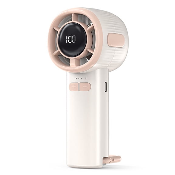 RichLink High-Power 100-Speed Usb Portable Handheld Fan: Stylish, Quiet & Versatile!,White