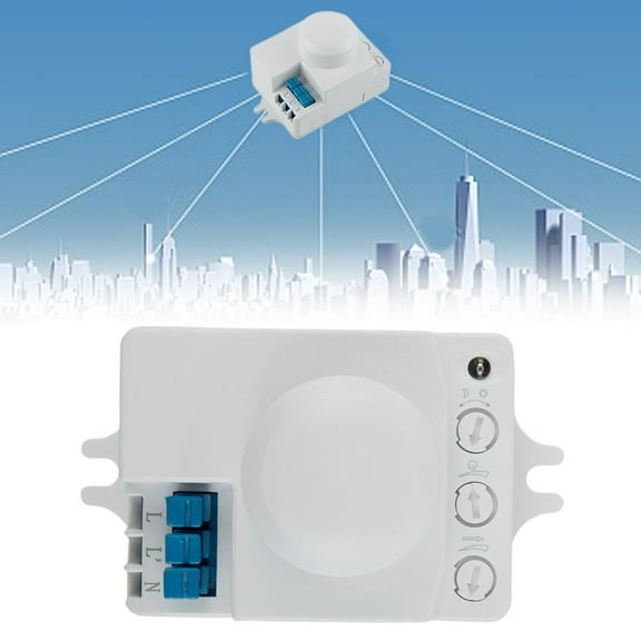 RichLink Home Improvement Motion Sensor 110-240 VAc 50-60 Hz 70*42*40Mm Abs Convenient Easy To install Ip20 White Garden