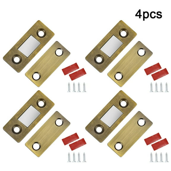 RichLink Latches Cabinet Door-Locks Hole-Free invisible Metal + Magnet Strong Magnetic Ultra-Thin 42*32Mm Attractor Furniture-Hardware