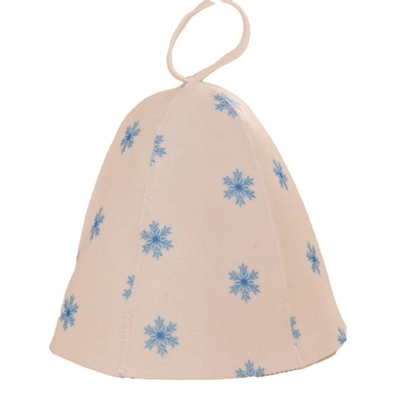 RichLink Sauna Hat Bath Protection Hat Thickened Suction Bath Felt Sauna Hat Bathroom Hat,Blue snow