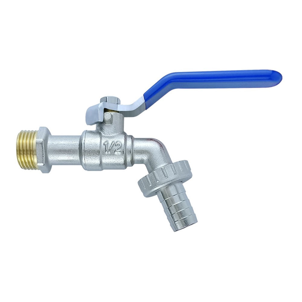 RichLink Single Long Handle Tap Brass Water Faucet Antifreeze Outdoor Garden Irrigation blue