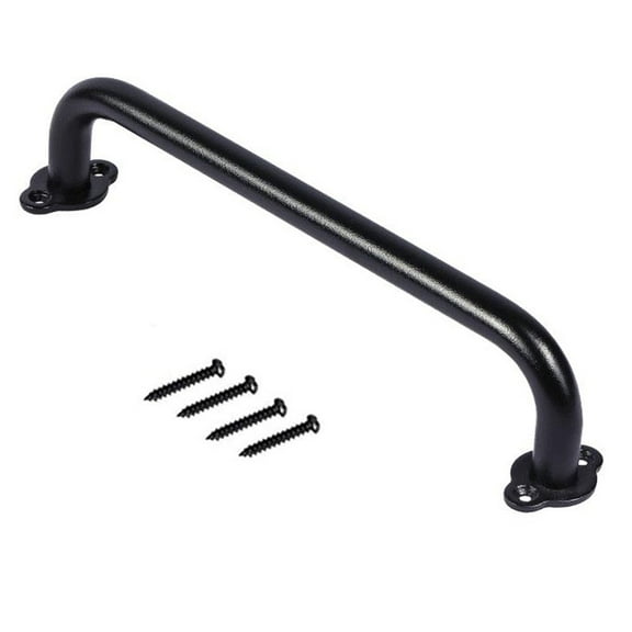 RichLink Sliding Barn Door Pull Flush Handle Gate Hardware Set Matte Black Carbon Steel