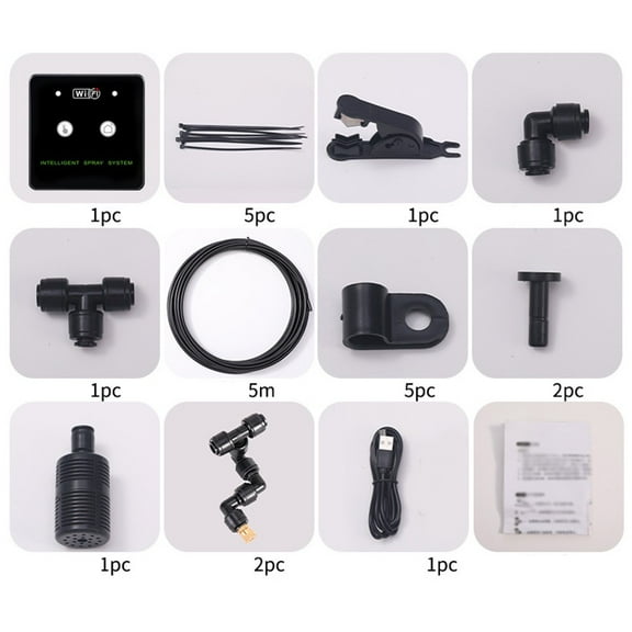 RichLink Smart 360° Rotating Terrarium Sprayer with Wifi & Timed Misting Control,2 nozzle