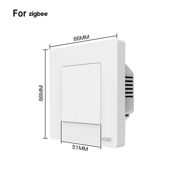 RichLink Smart Dimmer Switch for Zigbee Light Dimming App Work Home Dimmable 1-3Gang，white 1 Gang