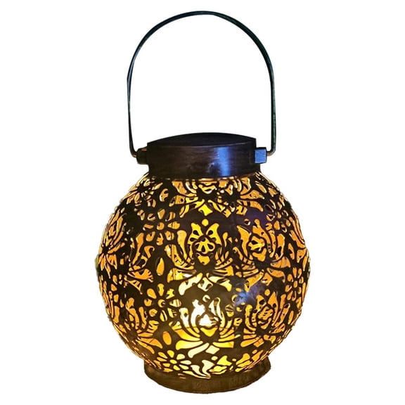 RichLink Solar Lantern Light, Outdoor Garden Solar Light, Garden Lawn Light- Rose Shape