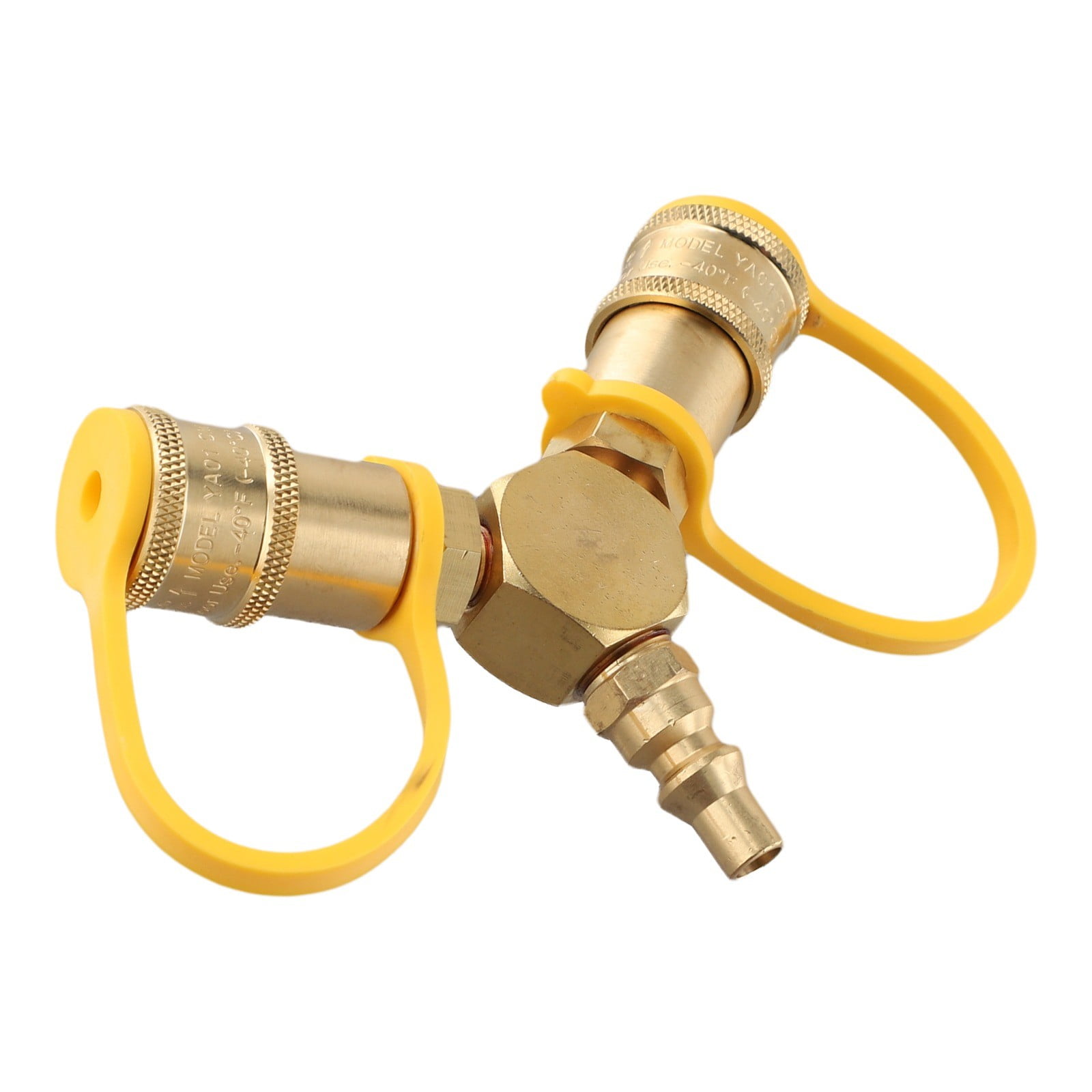 Y Splitter Für Gas 3/8 Zoll - Messing Schnellverbinder Für Grills & Heizungen