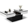 thumbnail image 1 of RichYa 16''Modern Extendable Coffee Table with Large Hidden Storage and White Tabletop for Living Room, 1 of 8