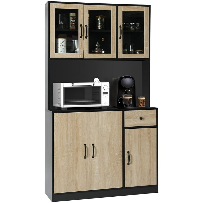 Wooden pantry sales cabinet walmart