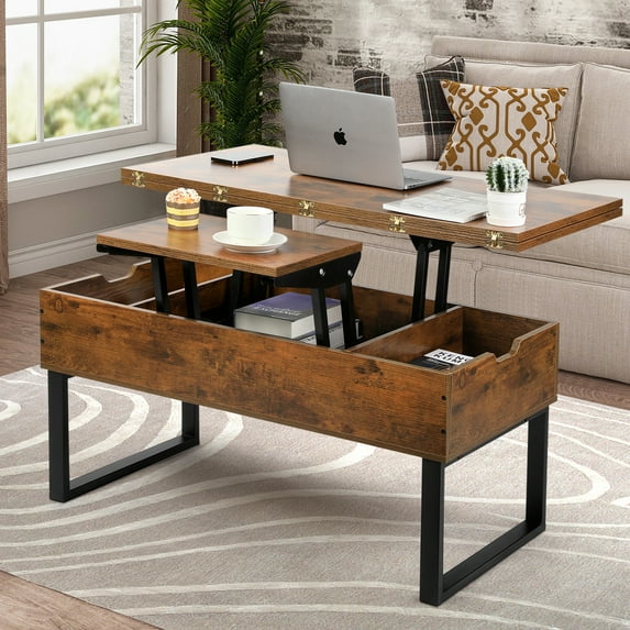 RichYa Modern Lift Top Coffee Table 3 in 1 Multi-Function for Living ...