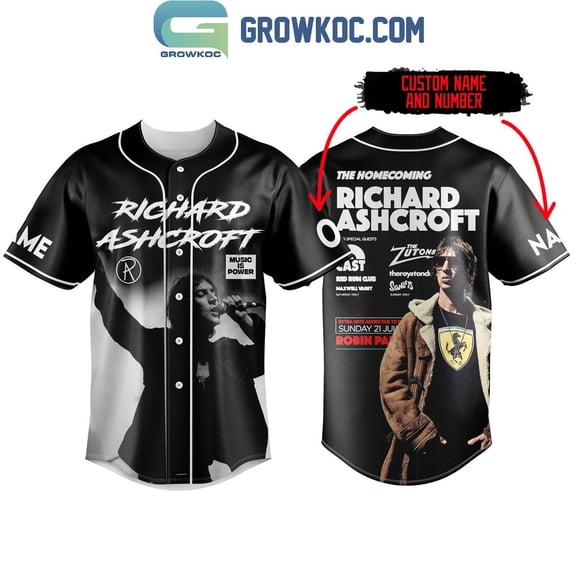 Richard Ashcroft The Tour 2024 Homecoming Personalized Baseball Jersey Sunny Shirt