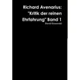 thumbnail image 1 of Richard Avenarius: "Kritik der reinen Ehrfahrung" Band 1, (Hardcover), 1 of 1