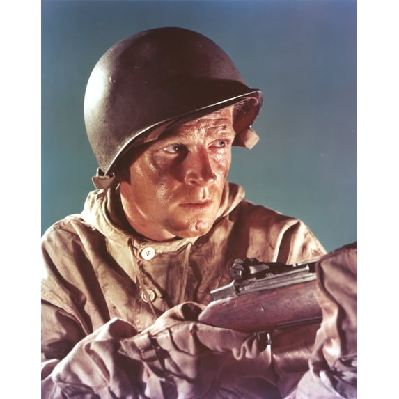 Richard Basehart Holding Rifle Photo Print (24 x 30)
