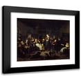 thumbnail image 1 of Richard Brakenburgh 24x20 Black Modern Framed Museum Art Print Titled - Interior of Cabaret (1670 - 1702), 1 of 5