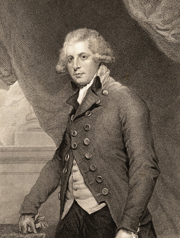 Richard Brinsley Sheridan1751-1816 Anglo-Irish Dramatist And Politician19Th Century Print Engraved By R Hicks From The Painting By SirJoshua Reynolds Canvas Art - Ken Welsh Design Pics (26 x 34)