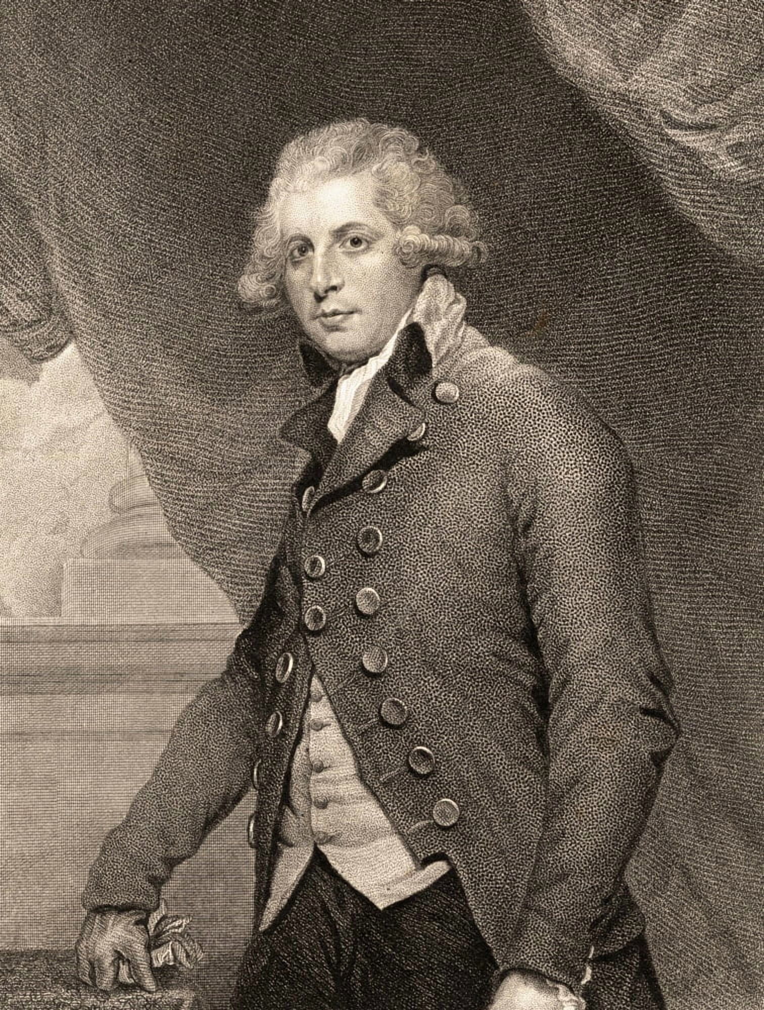 Richard Brinsley Sheridan1751-1816 Anglo-Irish Dramatist And Politician19Th Century Print Engraved By R Hicks From The Painting By SirJoshua Reynolds Canvas Art - Ken Welsh Design Pics (13 x 17)