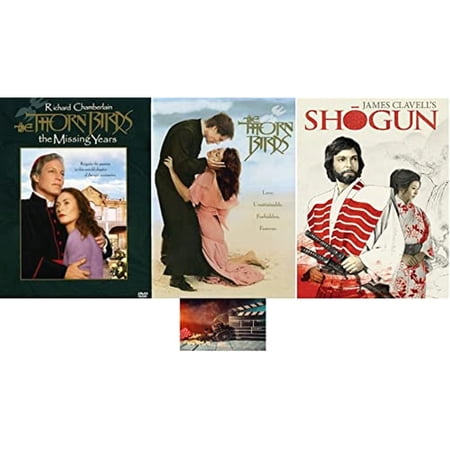 Richard Chamberlain Complete Epic Mini Series Triple Feature Shogun & The Thorn Birds w/The Missing Years Includes Glossy Print Movie Set Camera Art Card