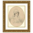 thumbnail image 1 of Richard Cosway 15x18 Gold Ornate Wood Frame and Double Matted Museum Art Print Titled - Portrait of a Woman (1790s), 1 of 4