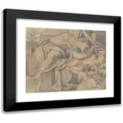 Richard Cosway 17x15 Black Modern Framed Museum Art Print Titled - Virgin Adoring the Sleeping Christ