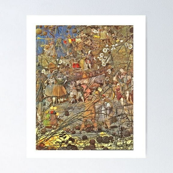 Richard Dadd The Fairy Fellers Master Stroke Poster Wall Art, Modern Wall Decor For Living Room Bedroom, 8x12 UNFRAMED