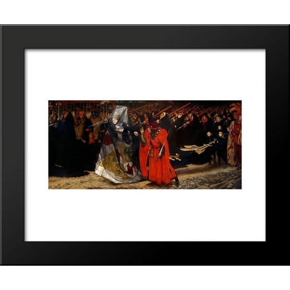 Richard, Duke of Gloucester, and the Lady Anne 20x24 Framed Art Print by Edwin Austin Abbey