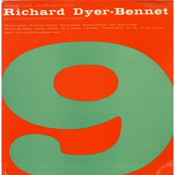 Richard Dyer-Bennett - Vol. 9 - Music & Performance - CD