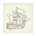 thumbnail image 1 of Richard Foust 'Antique Ship Sketch VIII' Canvas Art, 1 of 2