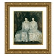 thumbnail image 1 of Richard Gerstl 12x14 Gold Ornate Wood Frame and Double Matted Museum Art Print Titled - The Sisters Karoline and Pauline Fey (1905), 1 of 4