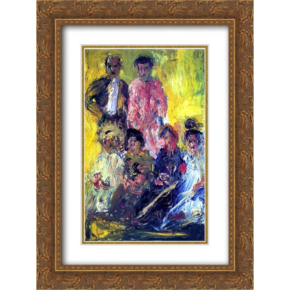 Richard Gerstl 2x Matted 20x24 Gold Ornate Framed Art Print 'Group portrait with Schonberg'