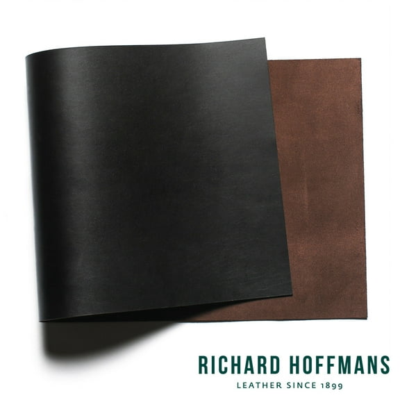 Richard Hoffmans Leather Panel, Harness, Charcoal Brown (4-4.5oz, Multiple Sizes)
