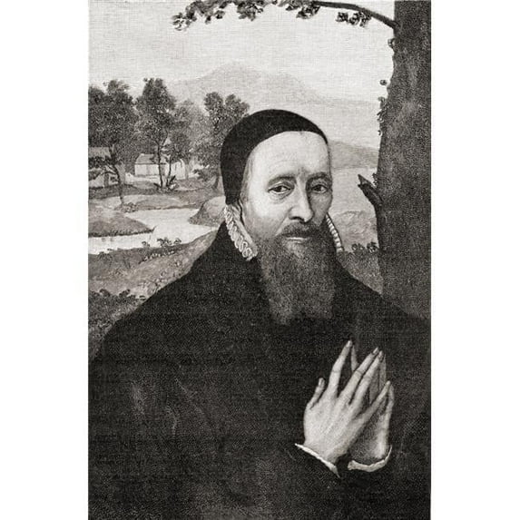 Richard Hooker - 1554 to 1600 Anglican Priest & Influential Theologian From The Book Short History of The English People by J.R. Green Published London 1893 Poster Print - 22 x 36 - Large